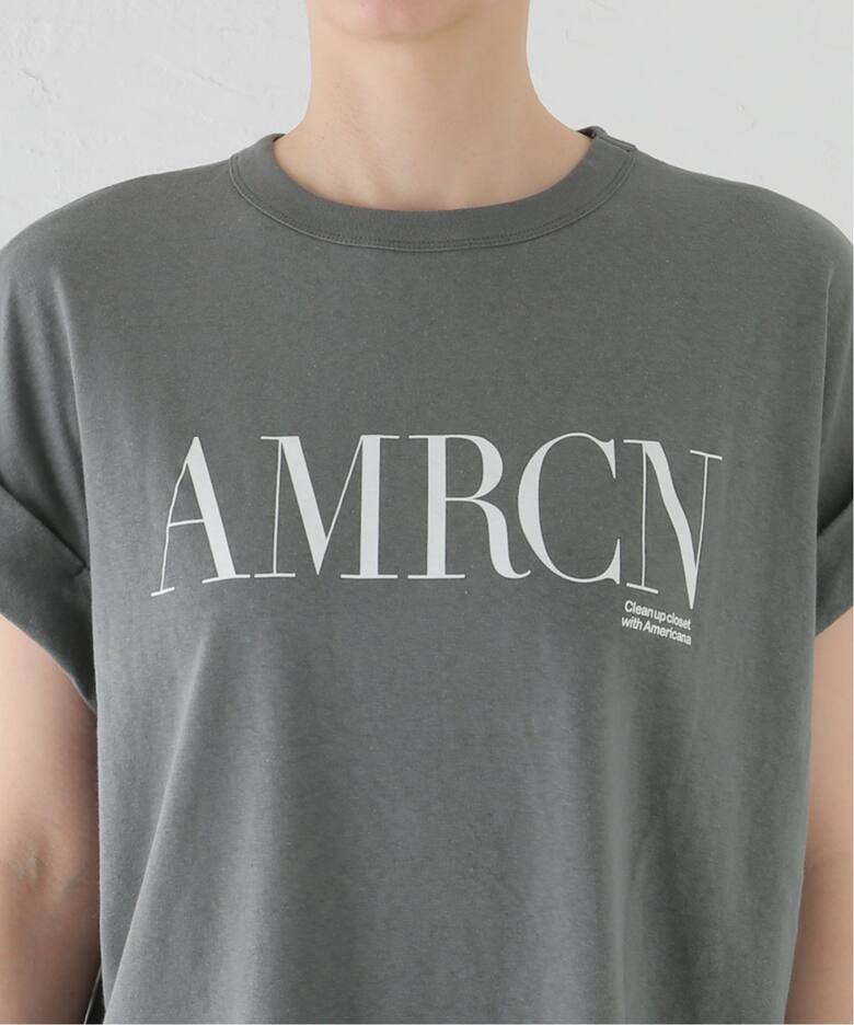 AMERICANA/アメリカーナ】 T-SHIRT（Tシャツ／カットソー）｜L  