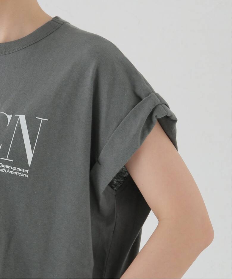 AMERICANA/アメリカーナ】 T-SHIRT（Tシャツ／カットソー）｜L  