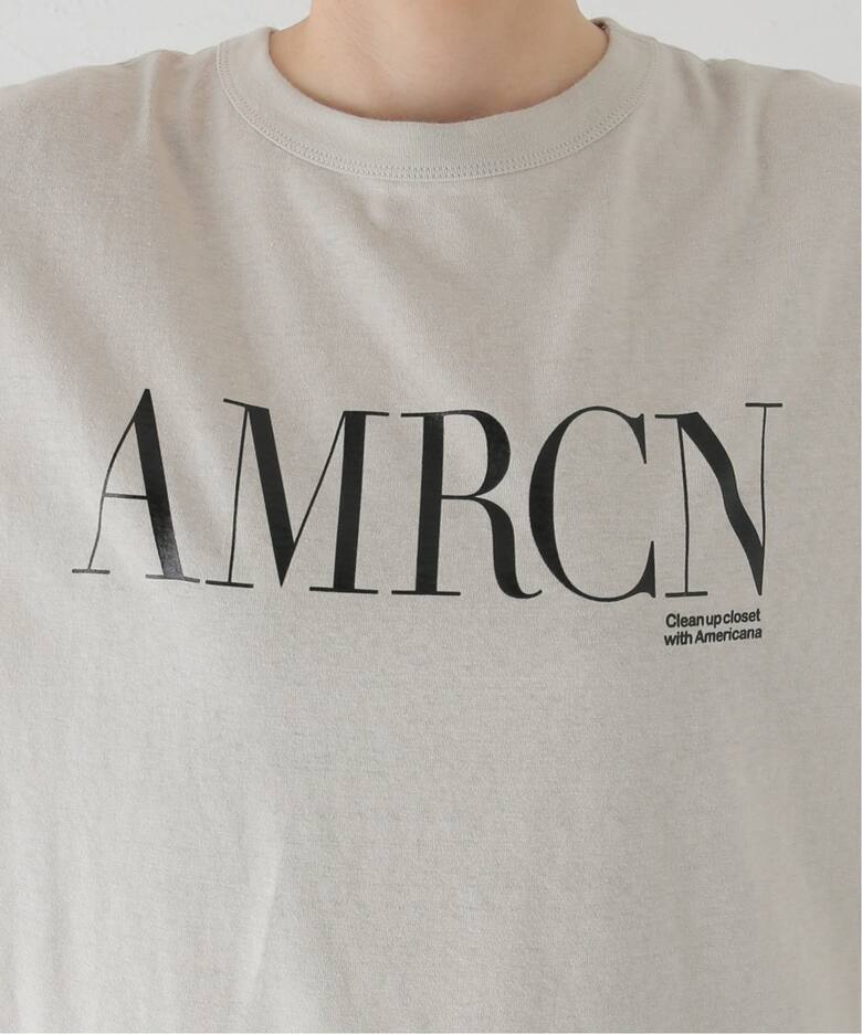 AMERICANA/アメリカーナ】 T-SHIRT（Tシャツ／カットソー）｜L  