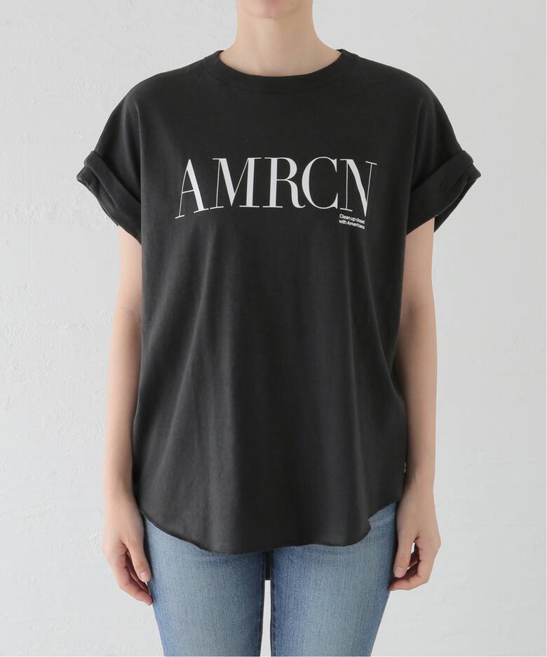 AMERICANA/アメリカーナ】 T-SHIRT（Tシャツ／カットソー）｜L  