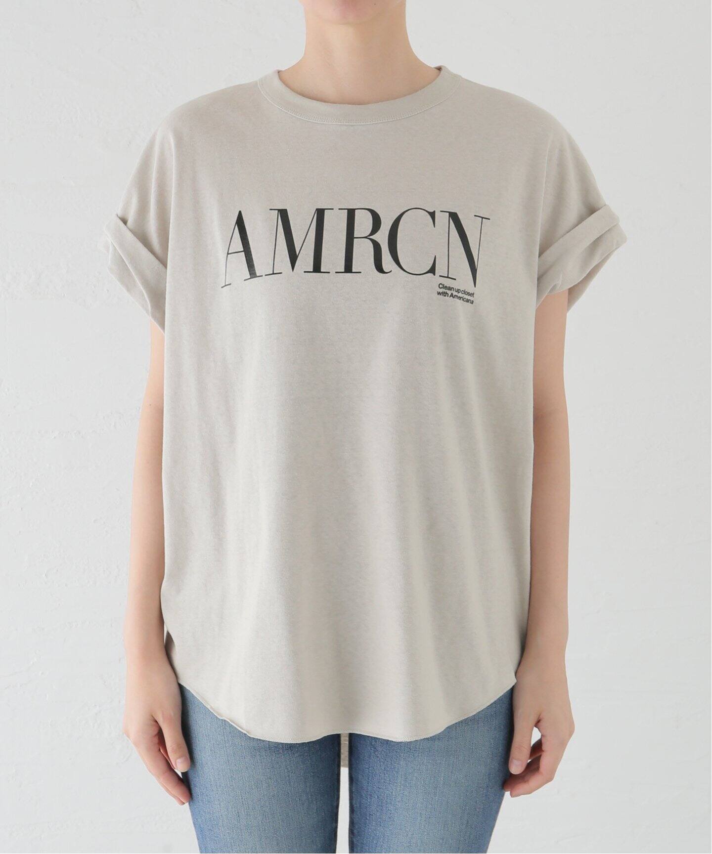AMERICANA/アメリカーナ】 T-SHIRT（Tシャツ／カットソー）｜L  