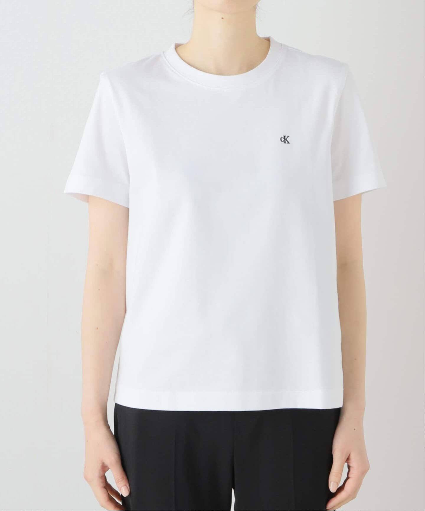 Calvin Klein / カルバン クライン】Compact CK embroidery T-sh（T 