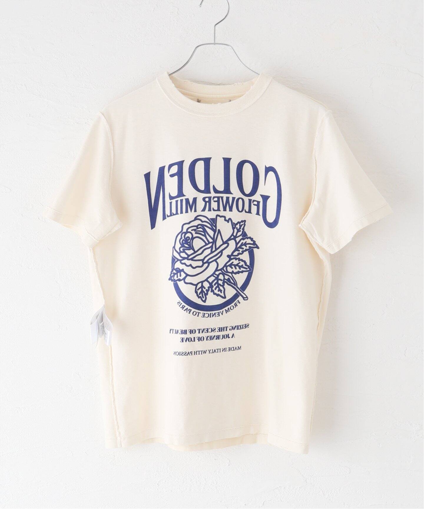 GOLDEN GOOSE / ゴールデングース】FLOWER MILL PRINT T-SH（Tシャツ 