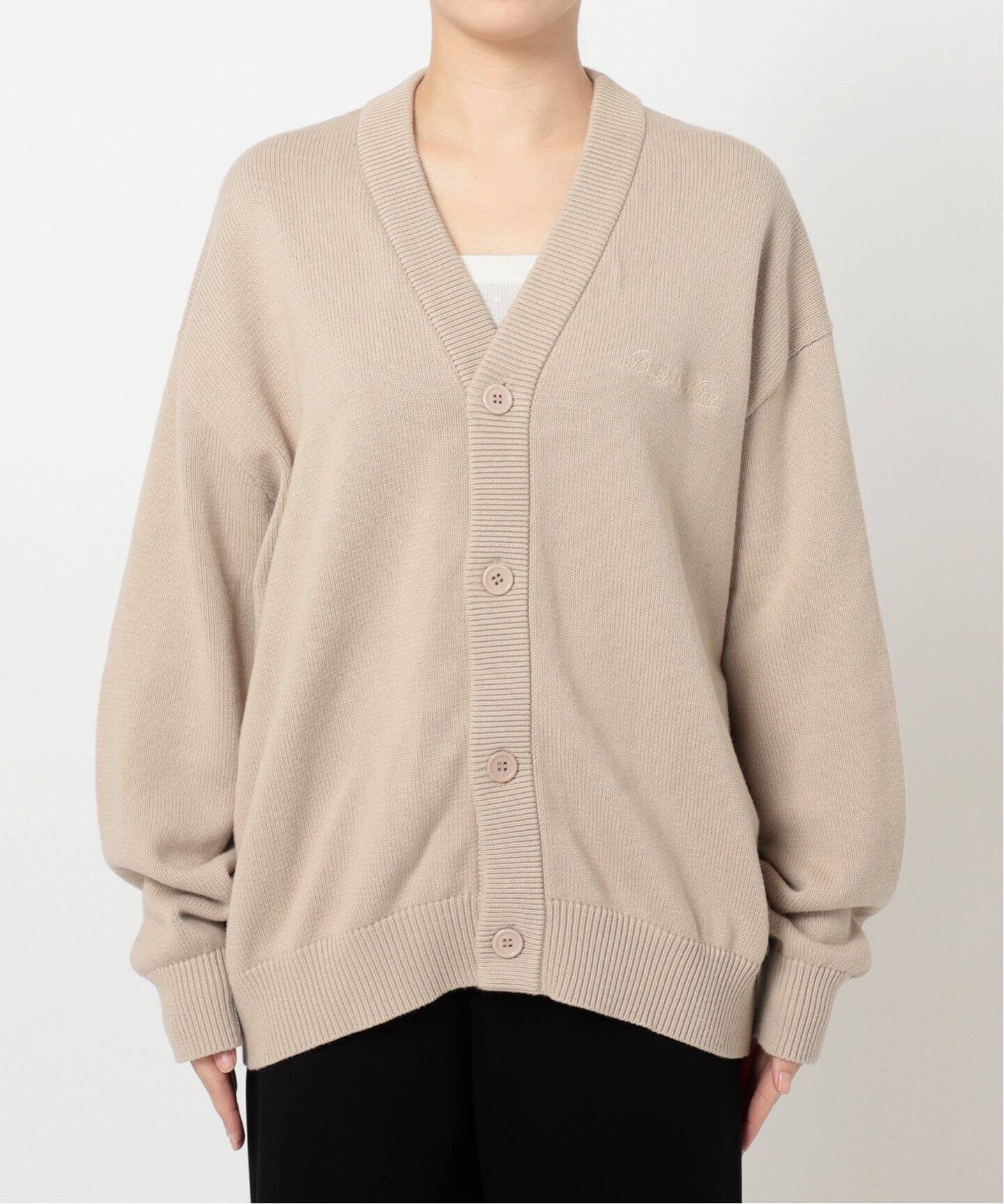 BRICKS&WOOD/ブリックス アンド ウッド】Script Logo Cardigan（ニット 