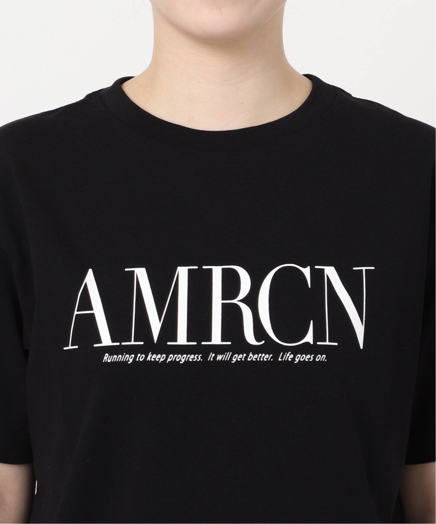 AMERICANA/アメリカーナ】AMRCN logo Tsh（Tシャツ／カットソー）｜AP 