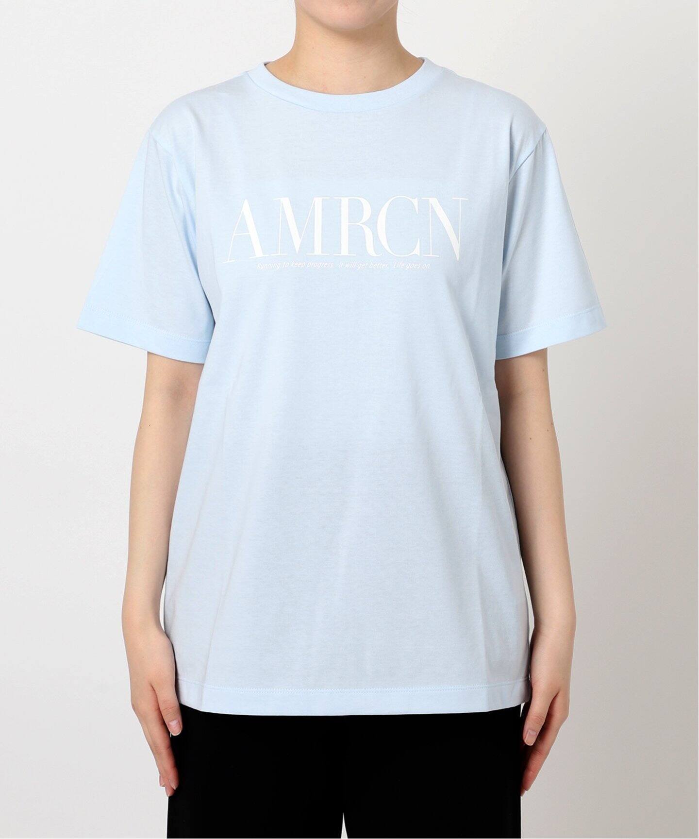 AMERICANA/アメリカーナ】AMRCN logo Tsh（Tシャツ／カットソー）｜AP 