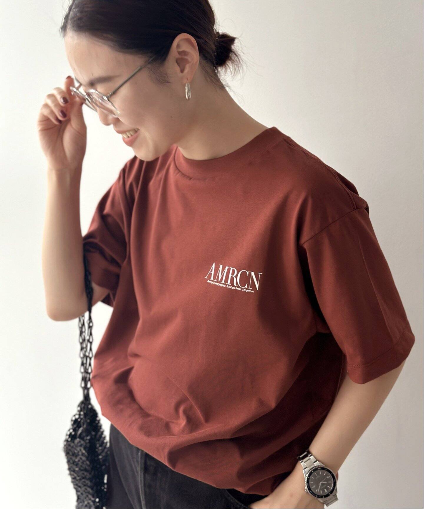 AMERICANA/アメリカーナ】MASTERPIECE back Tsh（Tシャツ／カットソー  