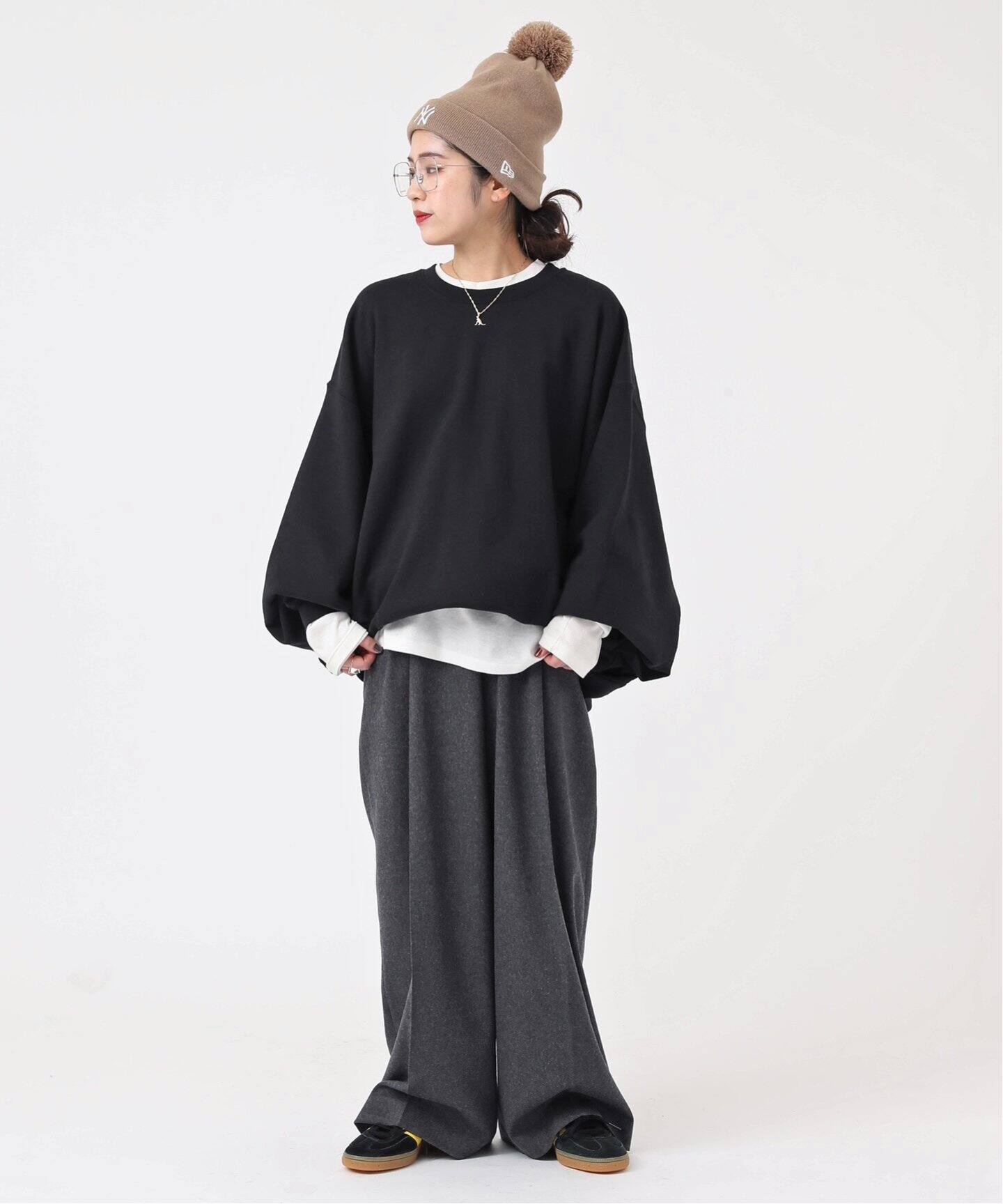 PRE_/プレ】ビッグスリーブスウェットプルオーバー（Tシャツ  