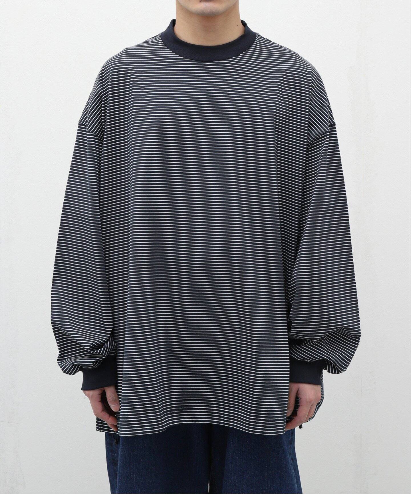 is-ness / イズネス】BALLOON BORDER LONG SLEEVE T-SHI（Tシャツ  