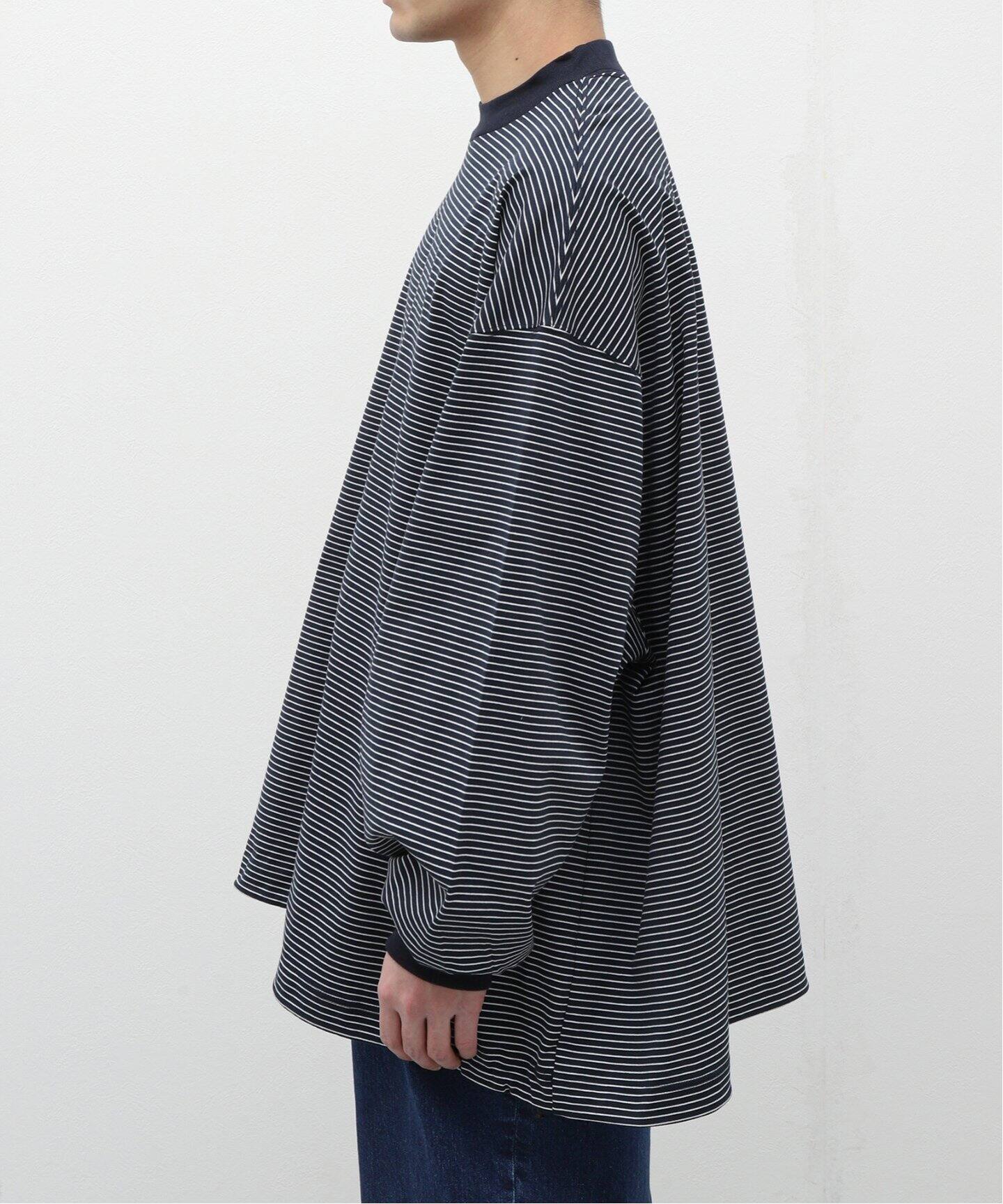 is-ness / イズネス】BALLOON BORDER LONG SLEEVE T-SHI（Tシャツ  