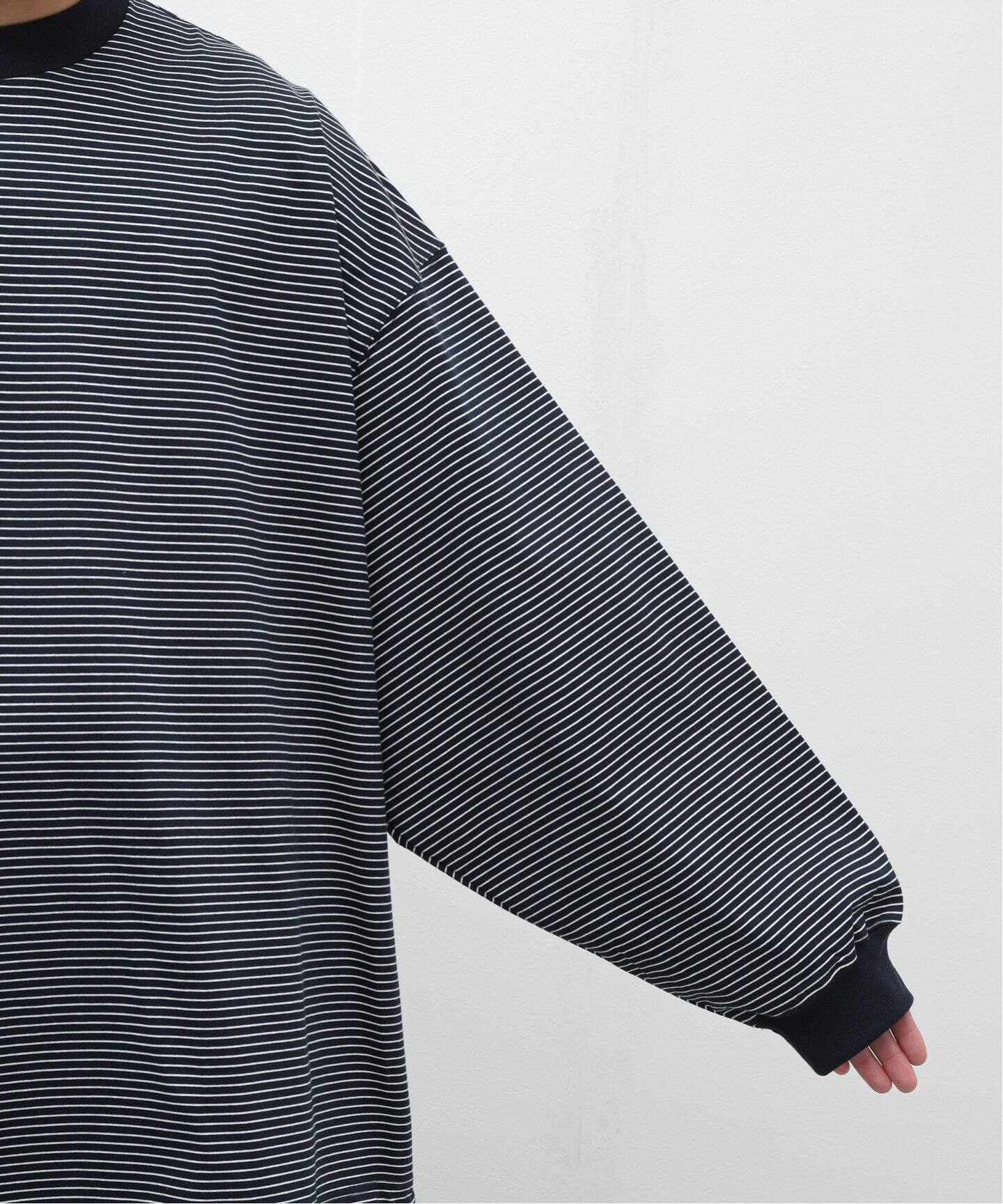 is-ness / イズネス】BALLOON BORDER LONG SLEEVE T-SHI（Tシャツ  