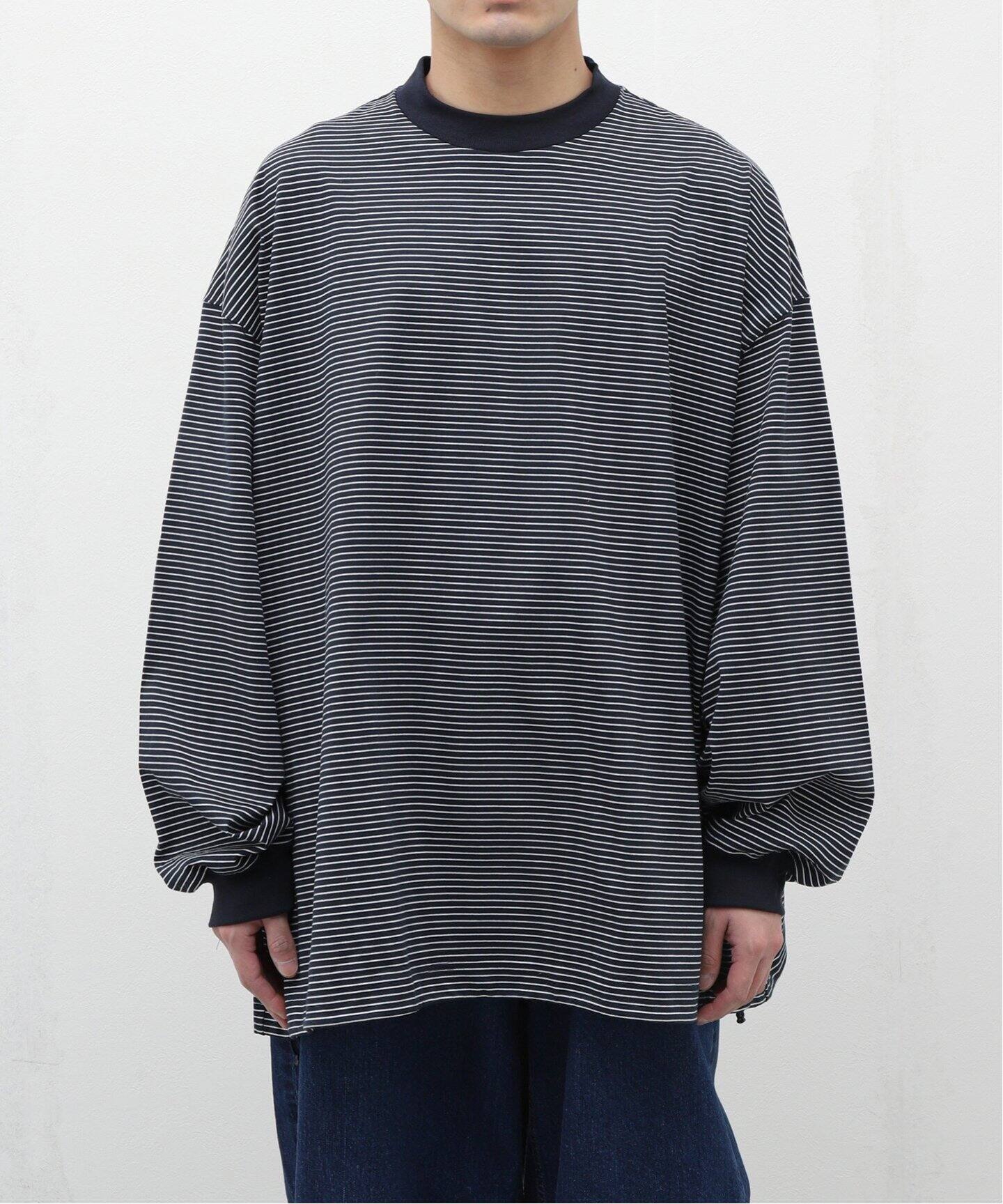is-ness / イズネス】BALLOON BORDER LONG SLEEVE T-SHI（Tシャツ 