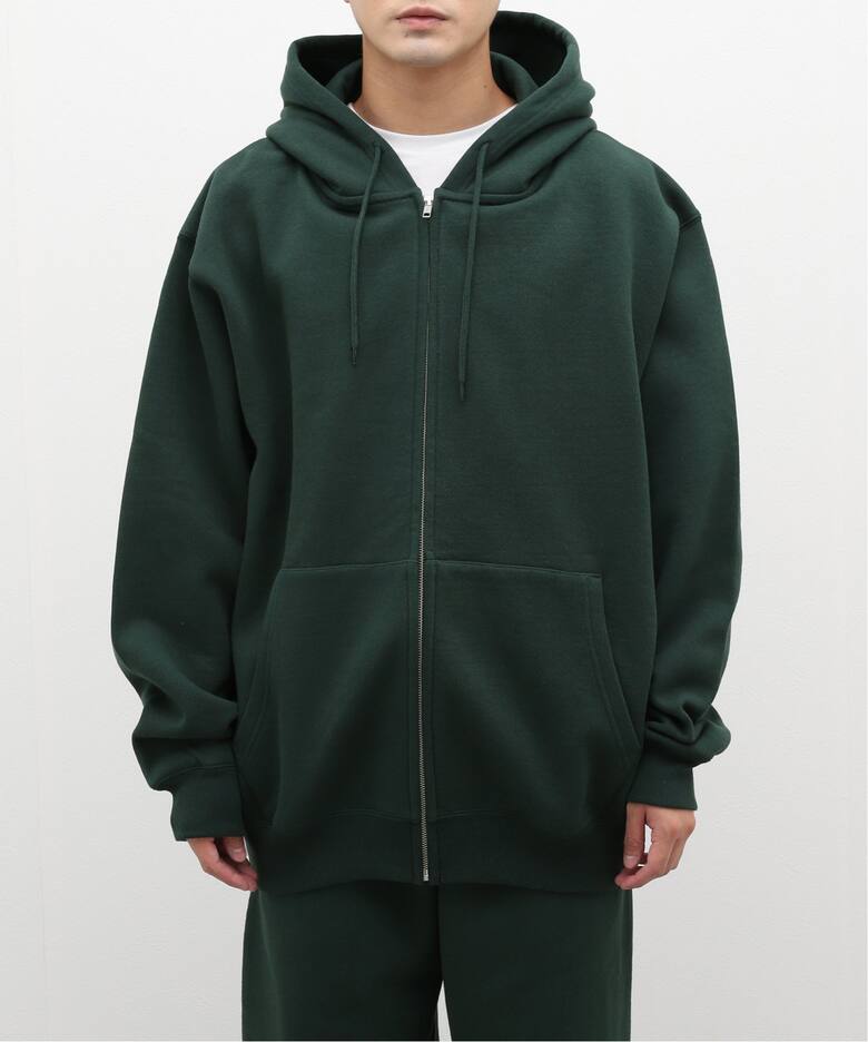 BASEMENT GEAR / ベースメントギア】15oz Garment Dye Zipup Hoodie 