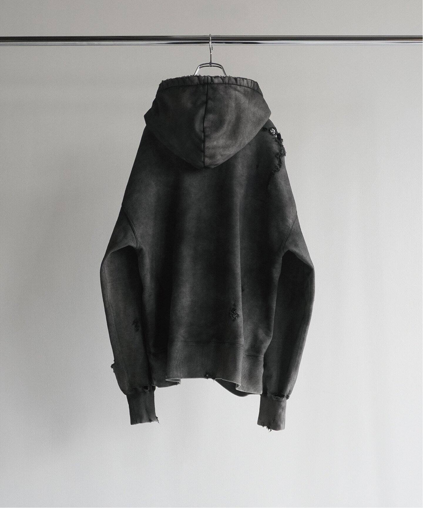 ANCELLM / アンセルム】AGING CRASH HOODIE（パーカー）｜WISM 