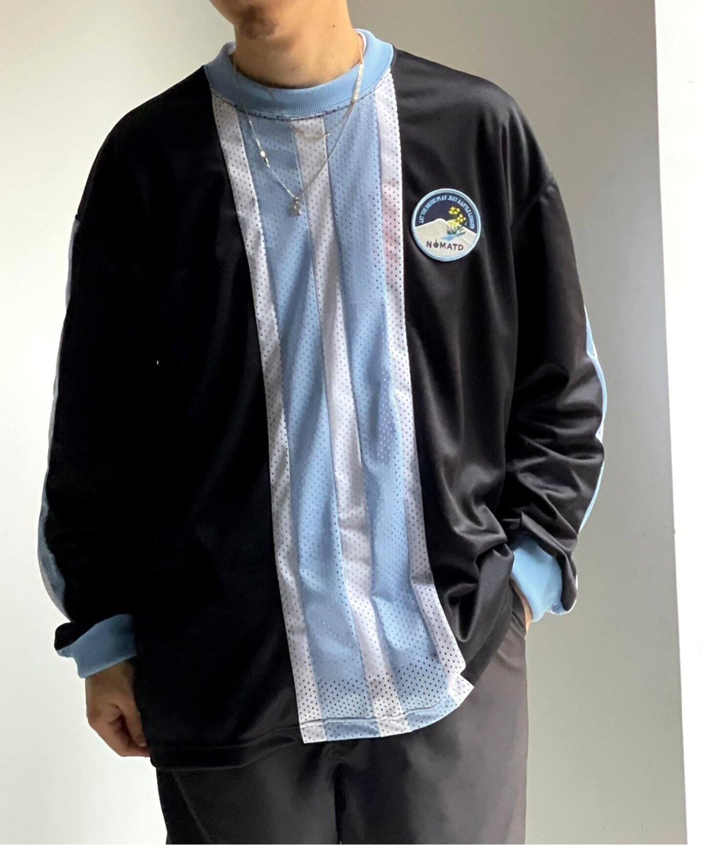 NOMA T.D. / ノ－マ・ティー・ディー】STRIPE FOOTBALL TEE（Tシャツ 
