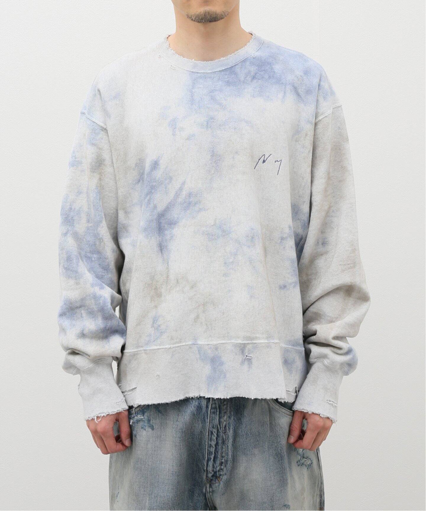 ANCELLM / アンセルム】MARBLING SWEAT SHIRT（スウェット）｜WISM  