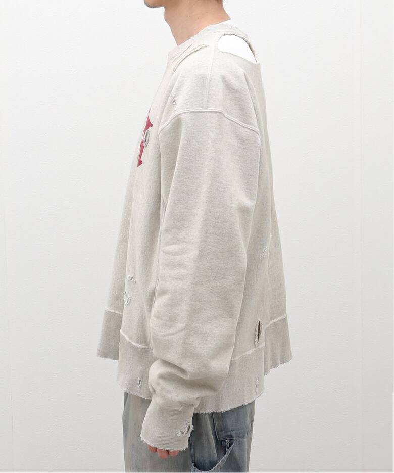 ANCELLM / アンセルム】CRASH SWEAT SHIRT（スウェット）｜WISM 