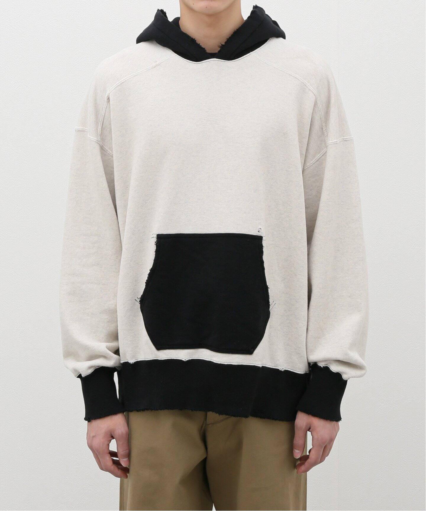 ANCELLM / アンセルム】2TONE AGING HOODIE（パーカー）｜WISM  