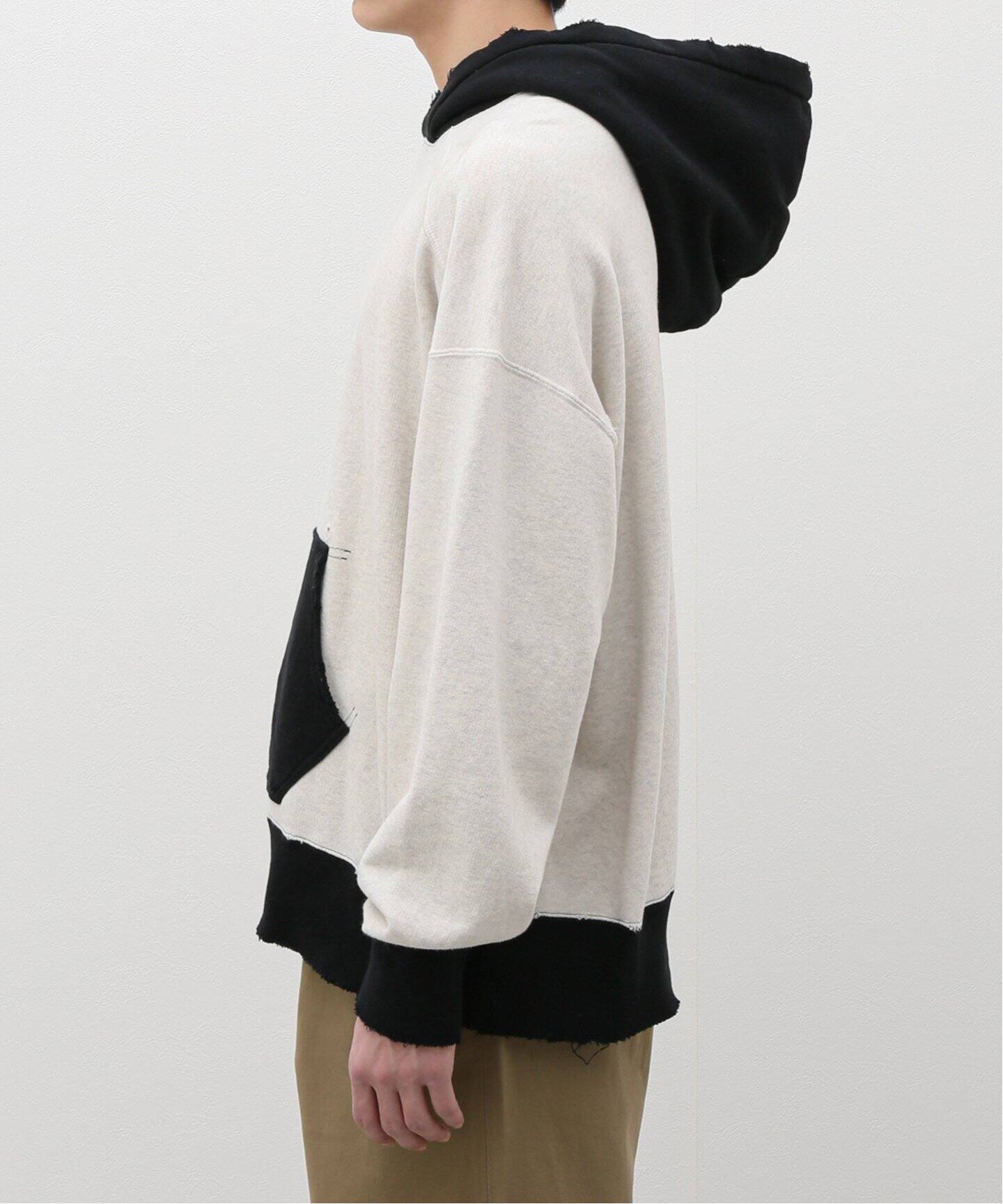 ANCELLM / アンセルム】2TONE AGING HOODIE（パーカー）｜WISM 