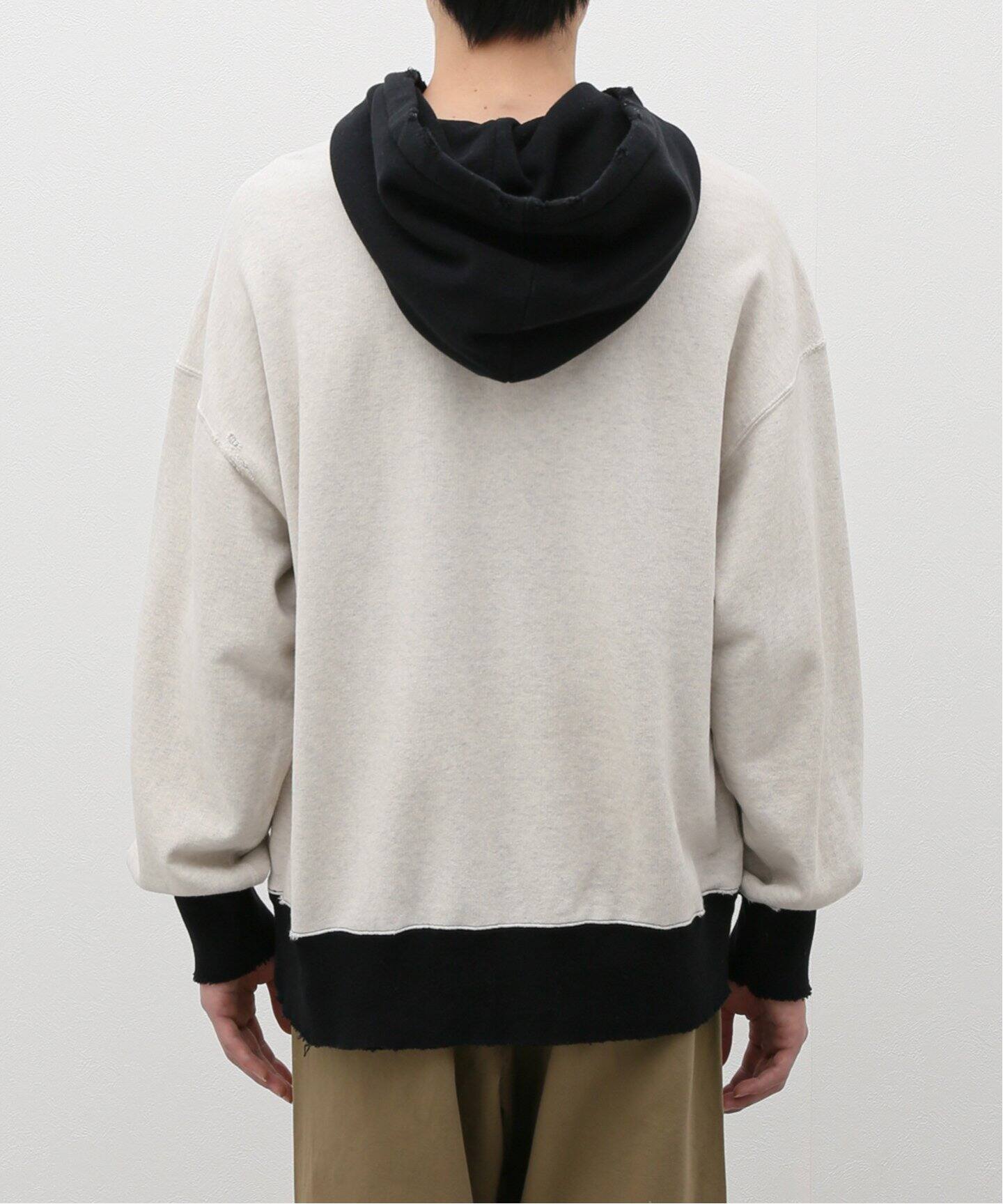 ANCELLM / アンセルム】2TONE AGING HOODIE（パーカー）｜WISM 