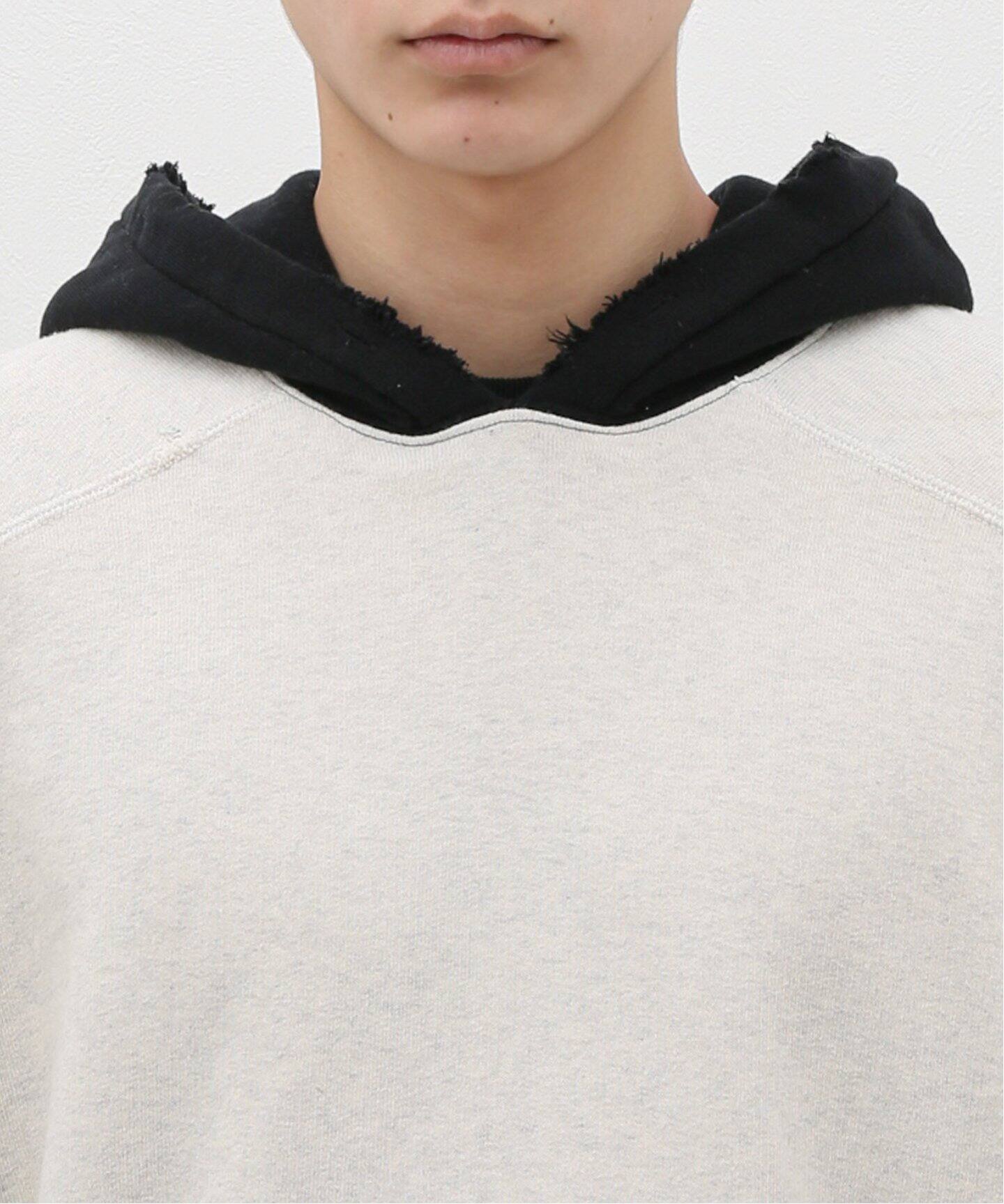 ANCELLM / アンセルム】2TONE AGING HOODIE（パーカー）｜WISM 
