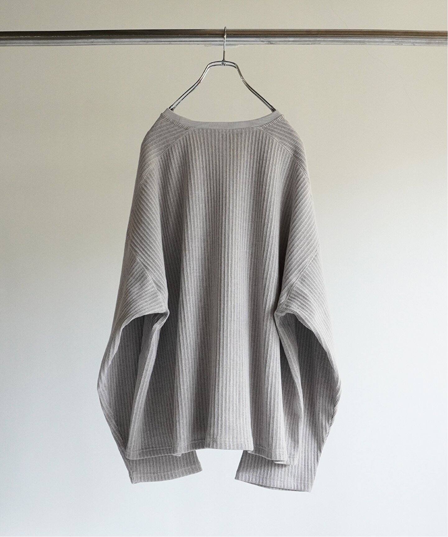 ANCELLM / アンセルム】OVER RIB LS T-SHIRT（Tシャツ／カットソー 