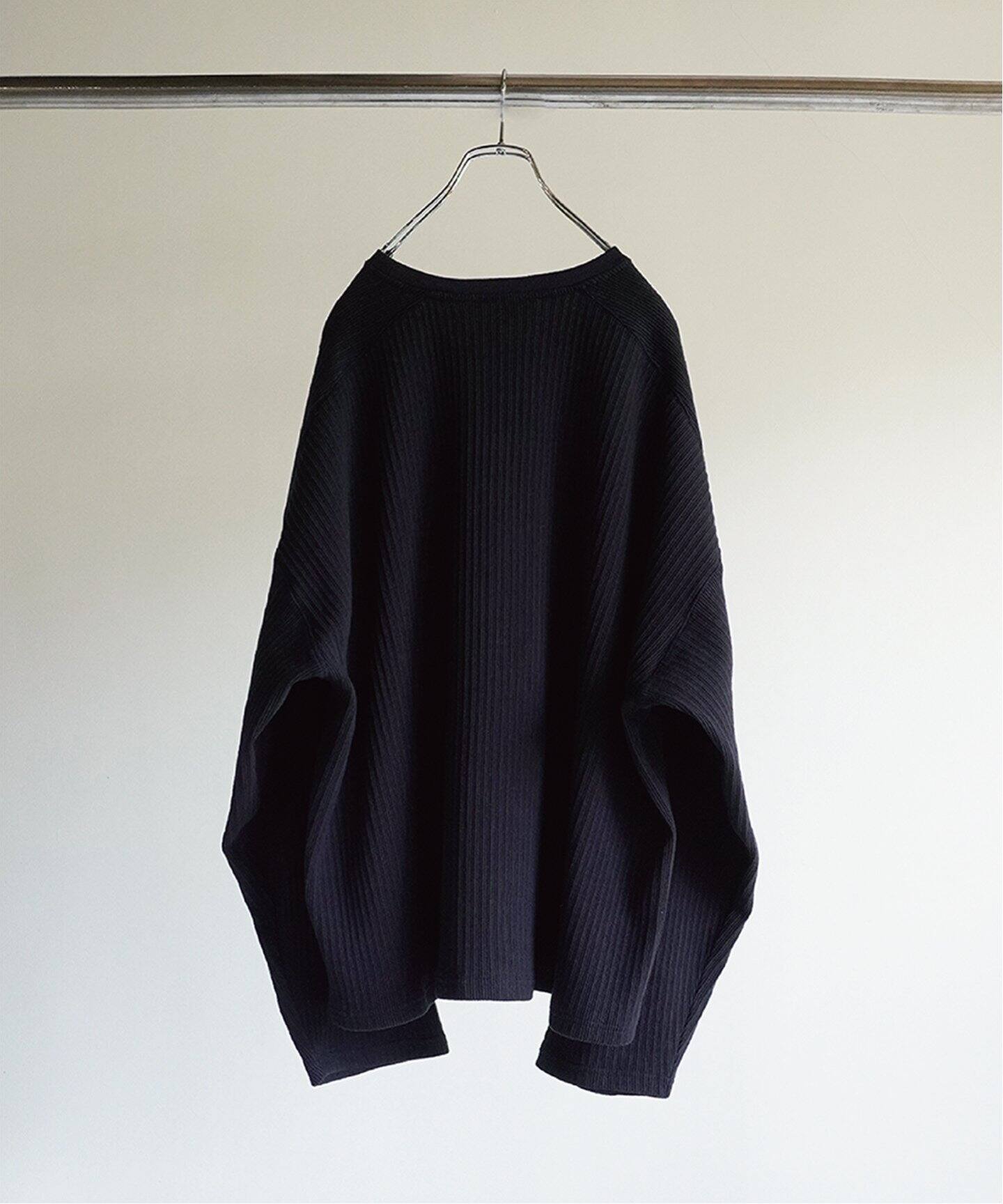 ANCELLM / アンセルム】OVER RIB LS T-SHIRT（Tシャツ／カットソー 