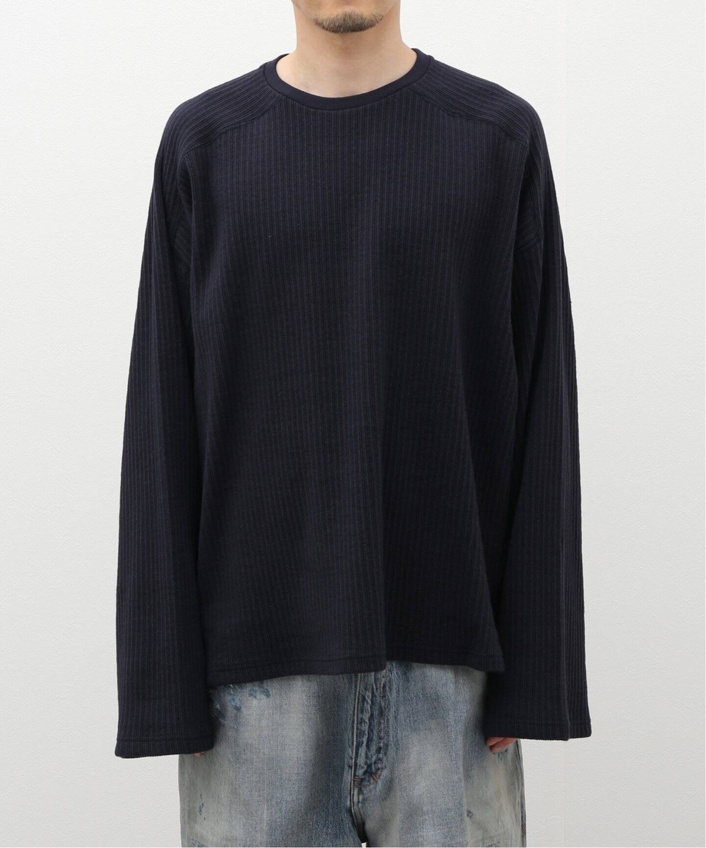 ANCELLM / アンセルム】OVER RIB LS T-SHIRT（Tシャツ／カットソー 