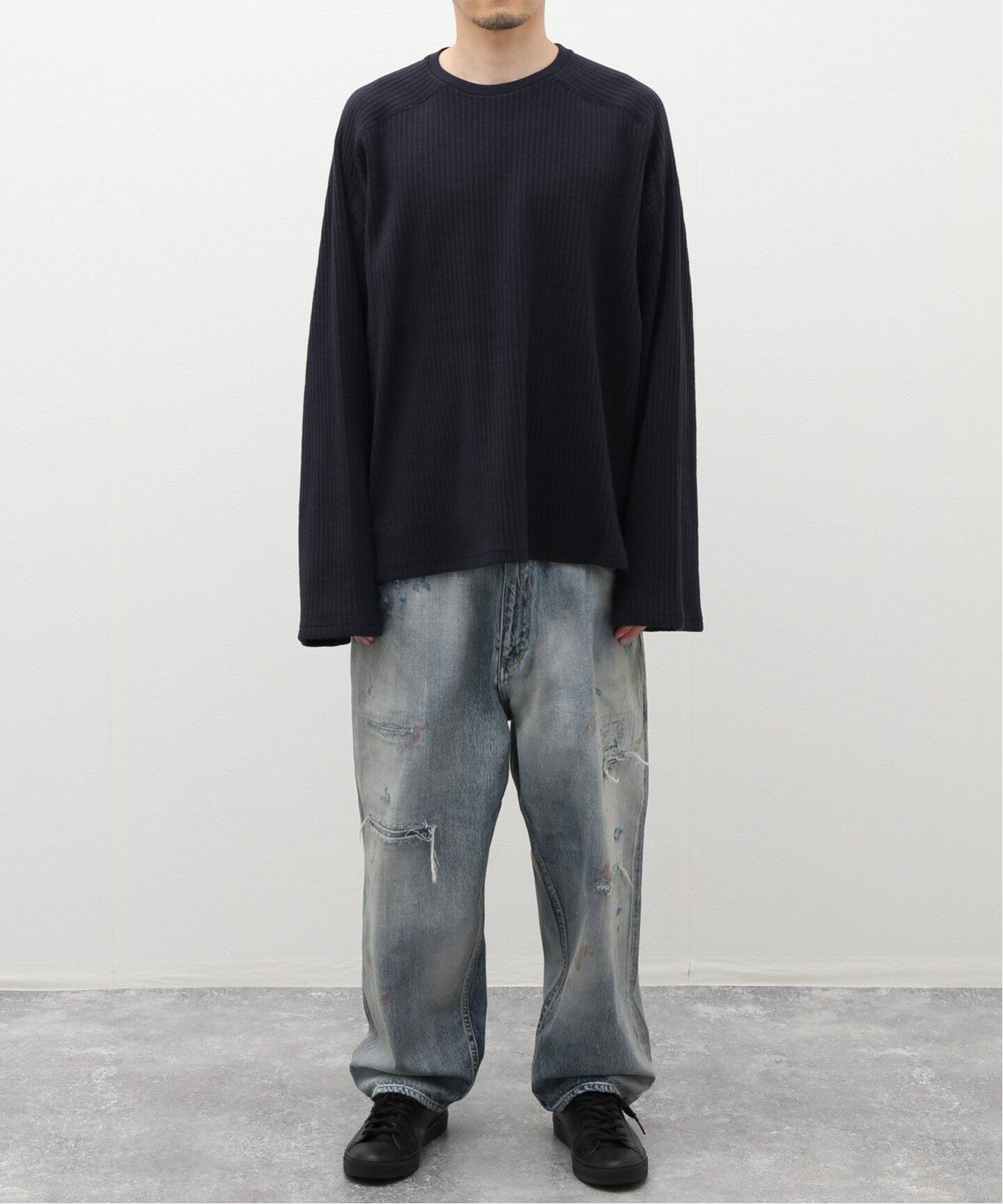 ANCELLM / アンセルム】OVER RIB LS T-SHIRT（Tシャツ／カットソー 