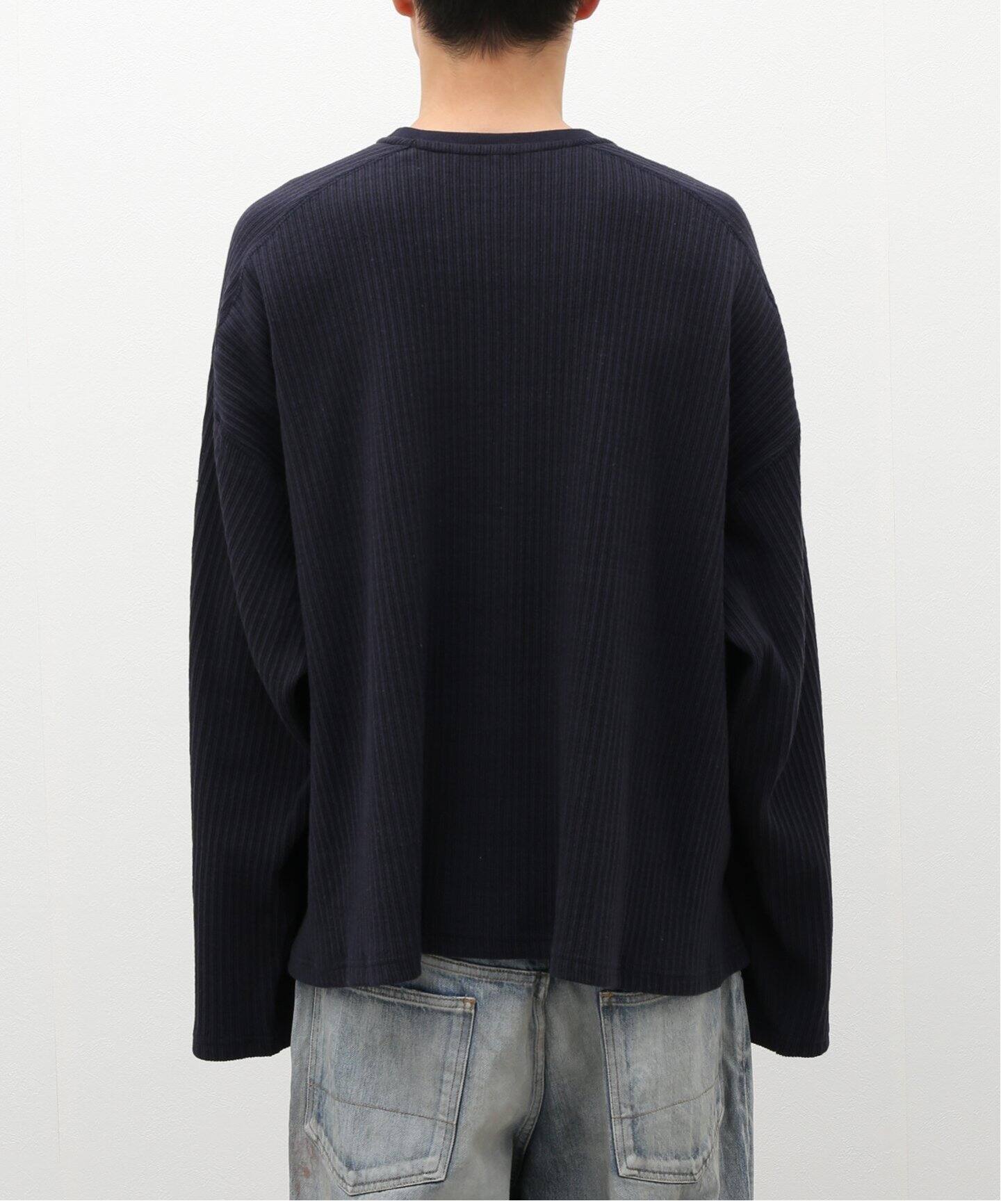 ANCELLM / アンセルム】OVER RIB LS T-SHIRT（Tシャツ／カットソー 