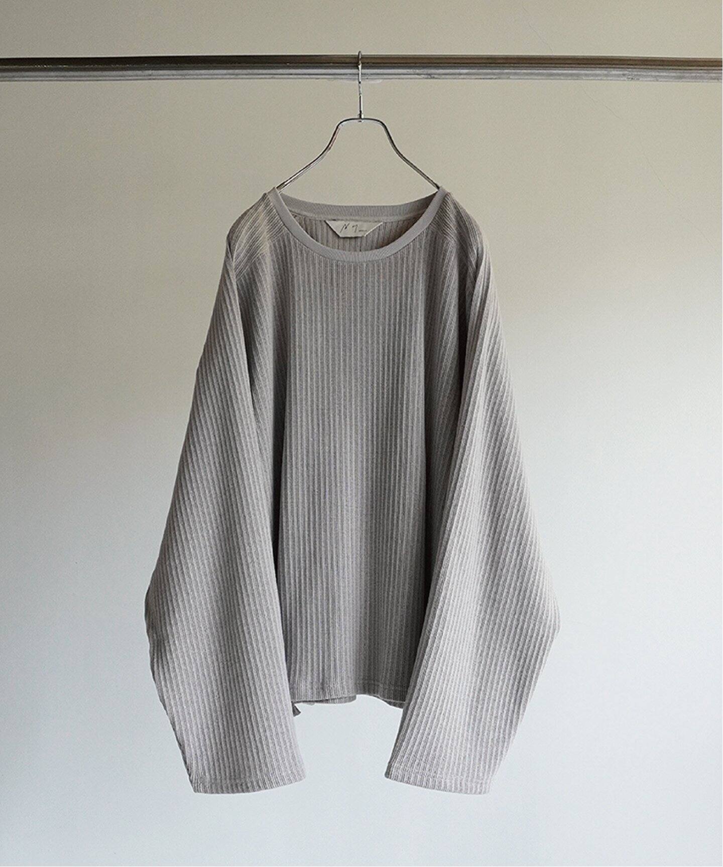 ANCELLM / アンセルム】OVER RIB LS T-SHIRT（Tシャツ／カットソー 