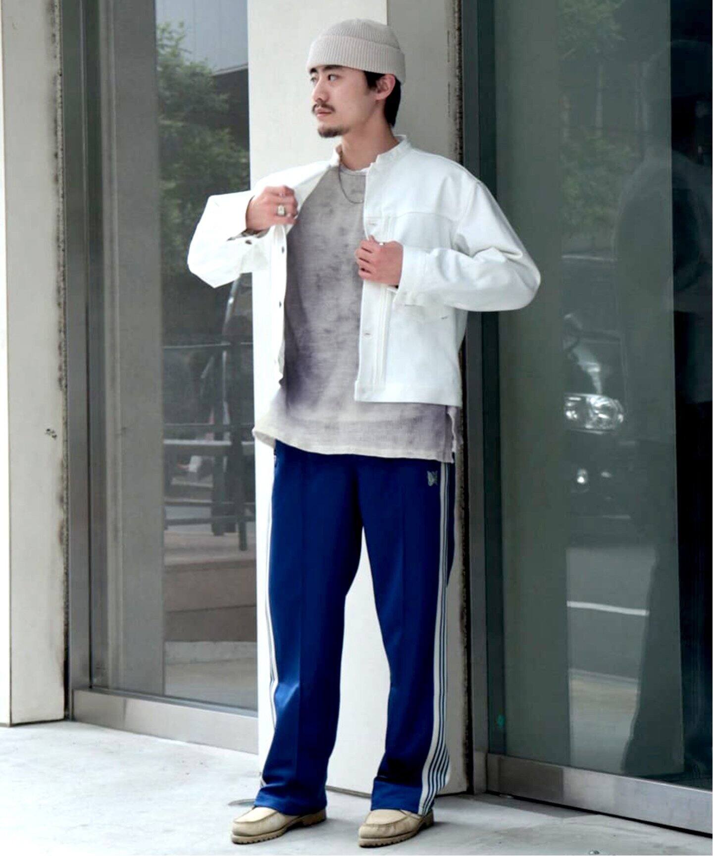 ANCELLM / アンセルム】DYED MESH LS T-SHIRT（Tシャツ／カットソー 