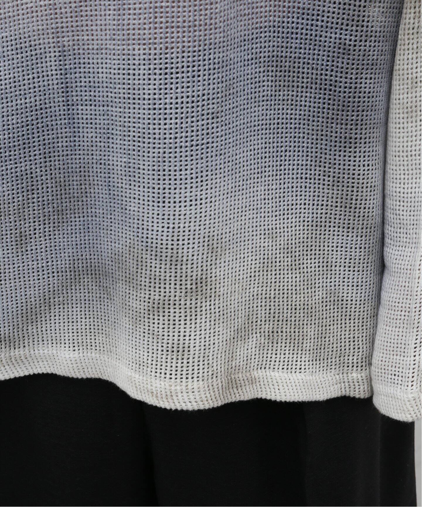 ANCELLM / アンセルム】DYED MESH LS T-SHIRT（Tシャツ／カットソー 
