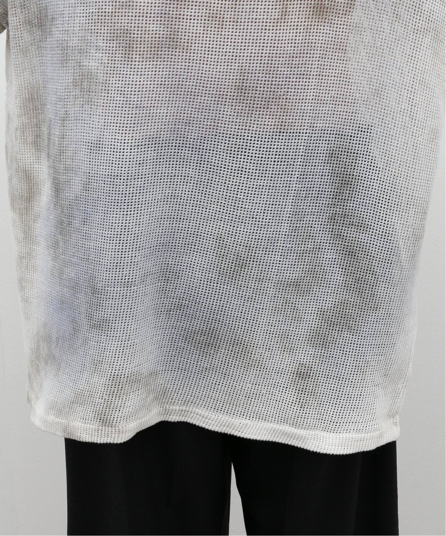 ANCELLM / アンセルム】DYED MESH LS T-SHIRT（Tシャツ／カットソー 