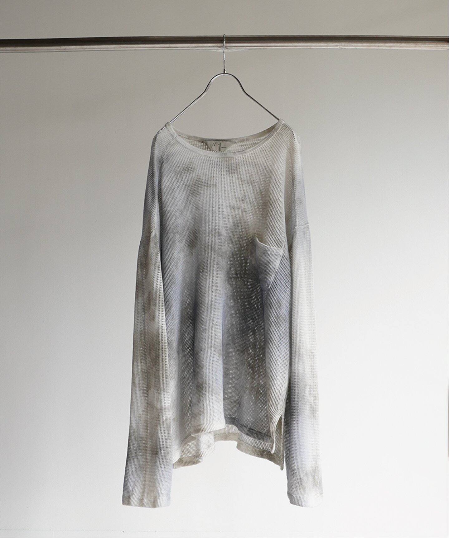 ANCELLM / アンセルム】DYED MESH LS T-SHIRT（Tシャツ／カットソー 