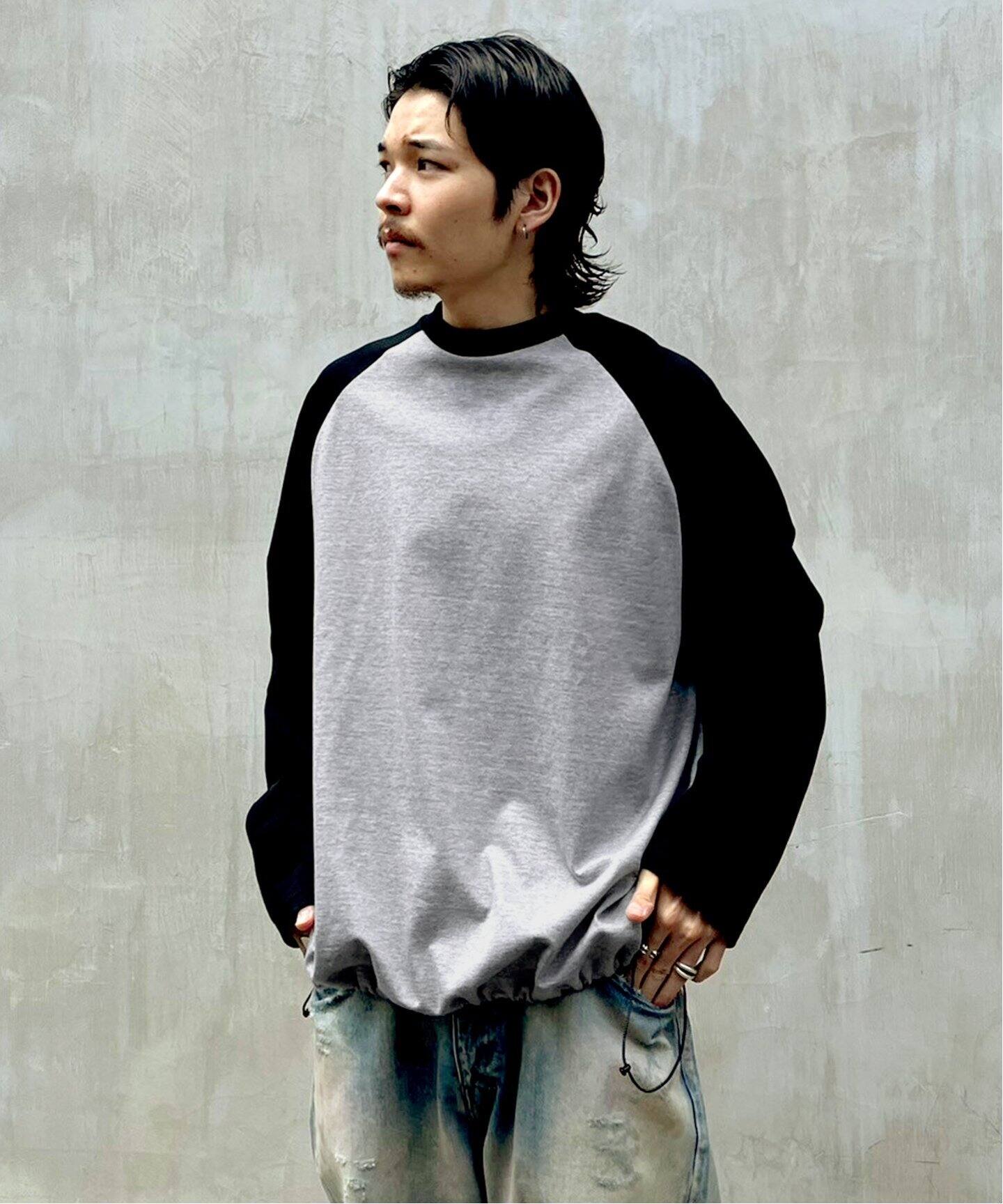 is-ness / イズネス】BALLOON RAGLAN LONG SLEEVE T SHI（Tシャツ 