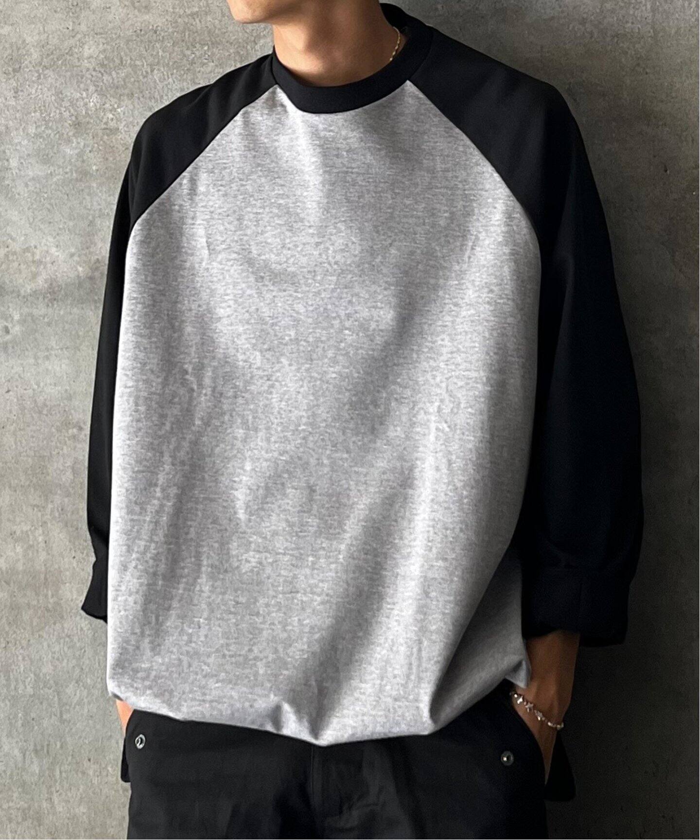 is-ness / イズネス】BALLOON RAGLAN LONG SLEEVE T SHI（Tシャツ 