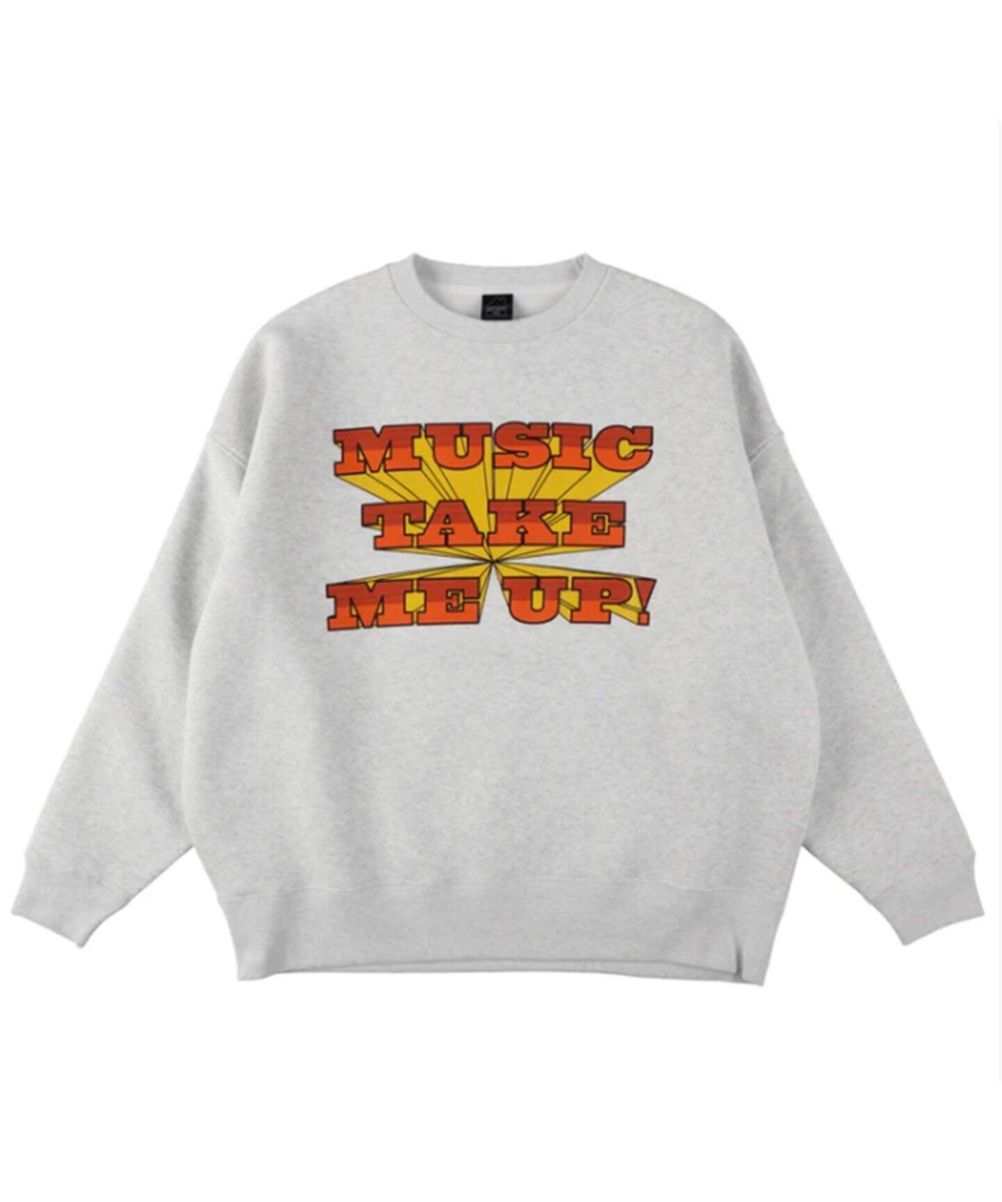 ISNESS MUSIC / イズネスミュージック】MUSIC TAKE ME UP SWEATSHIRT 