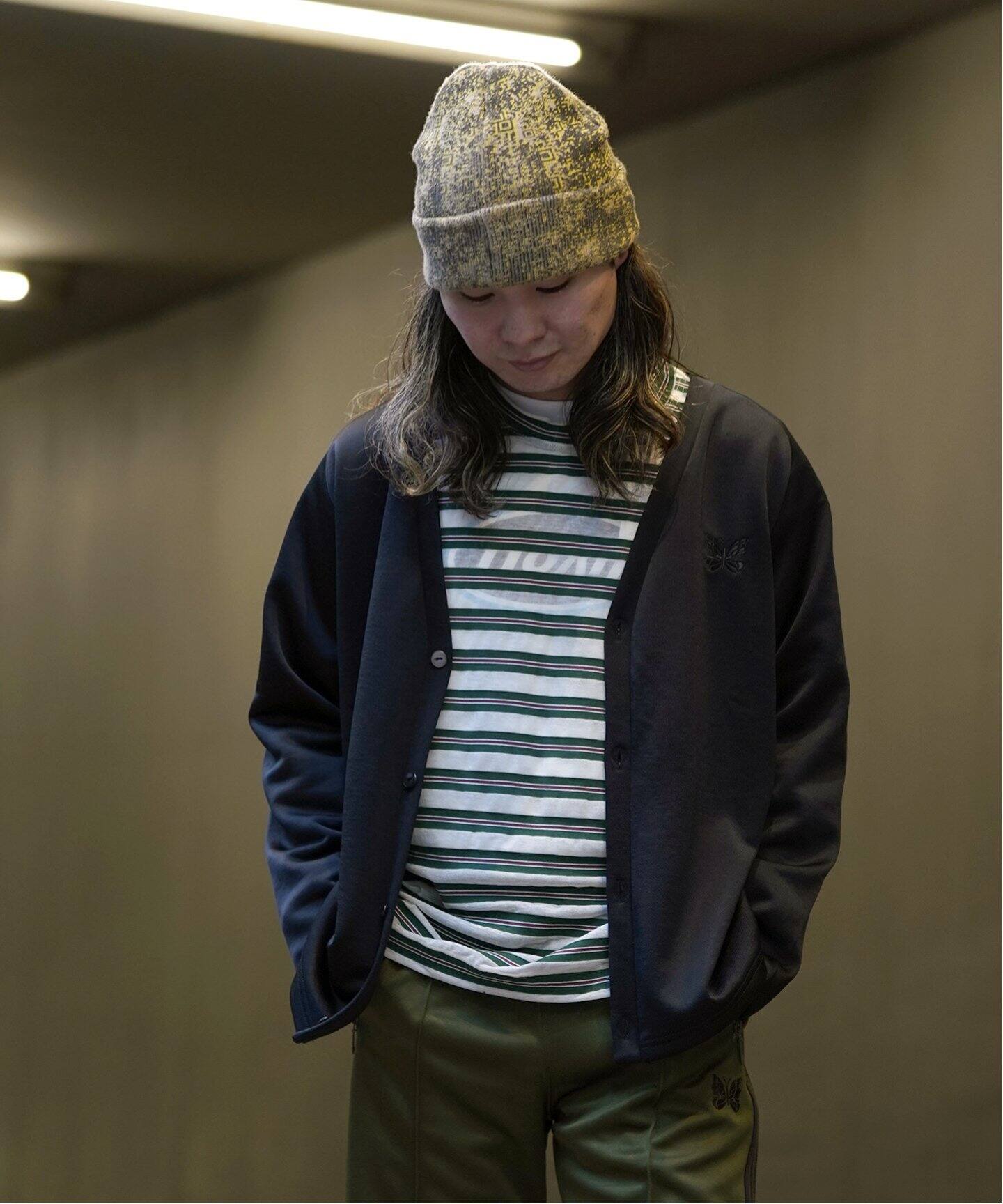 NEEDLES / ニードルズ】V NECK CARDIGAN - C/PE BRIGHT JERSEY 