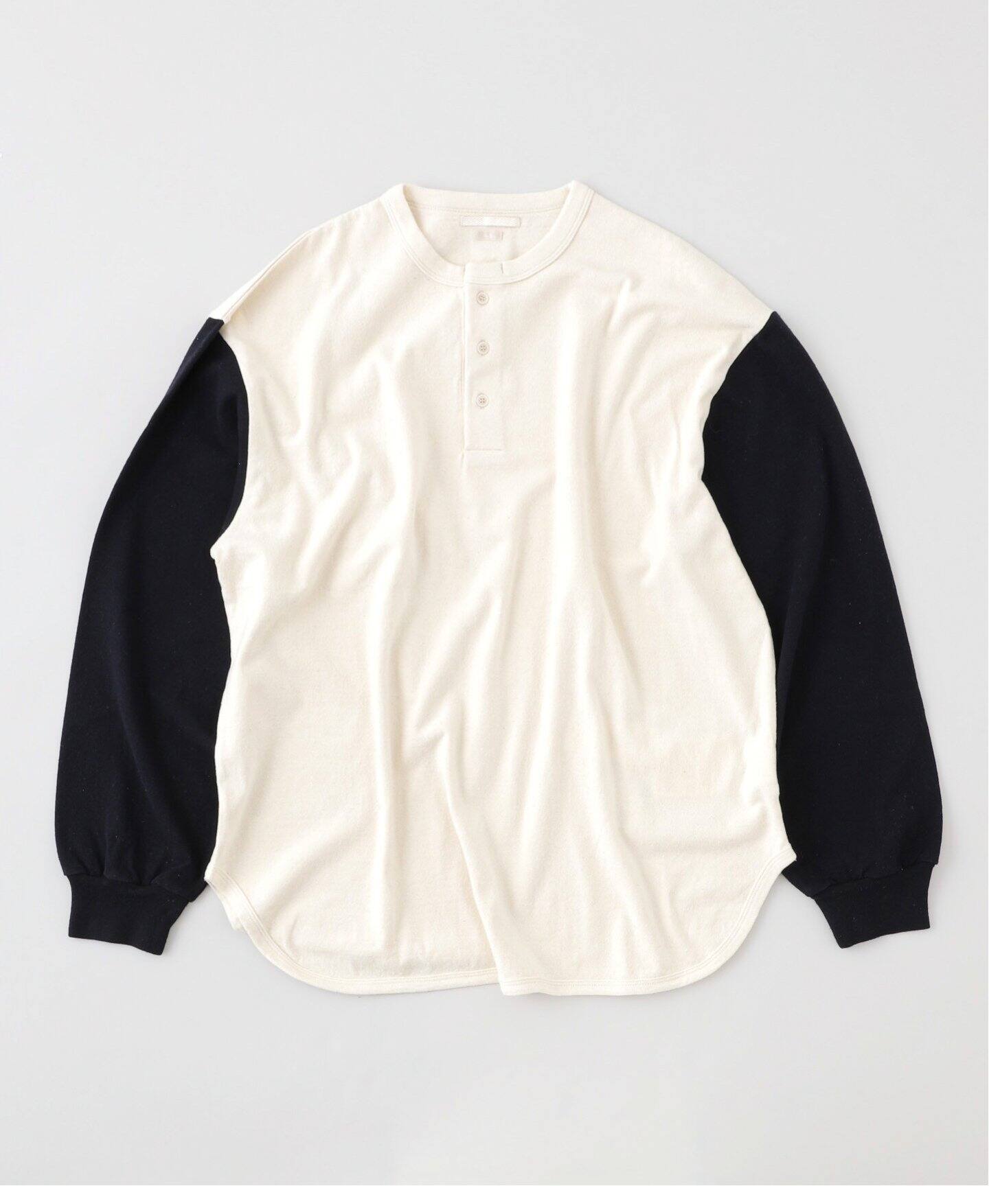 blurhms / ブラームス】Co/Silk Nep Baseball Henry（Tシャツ  