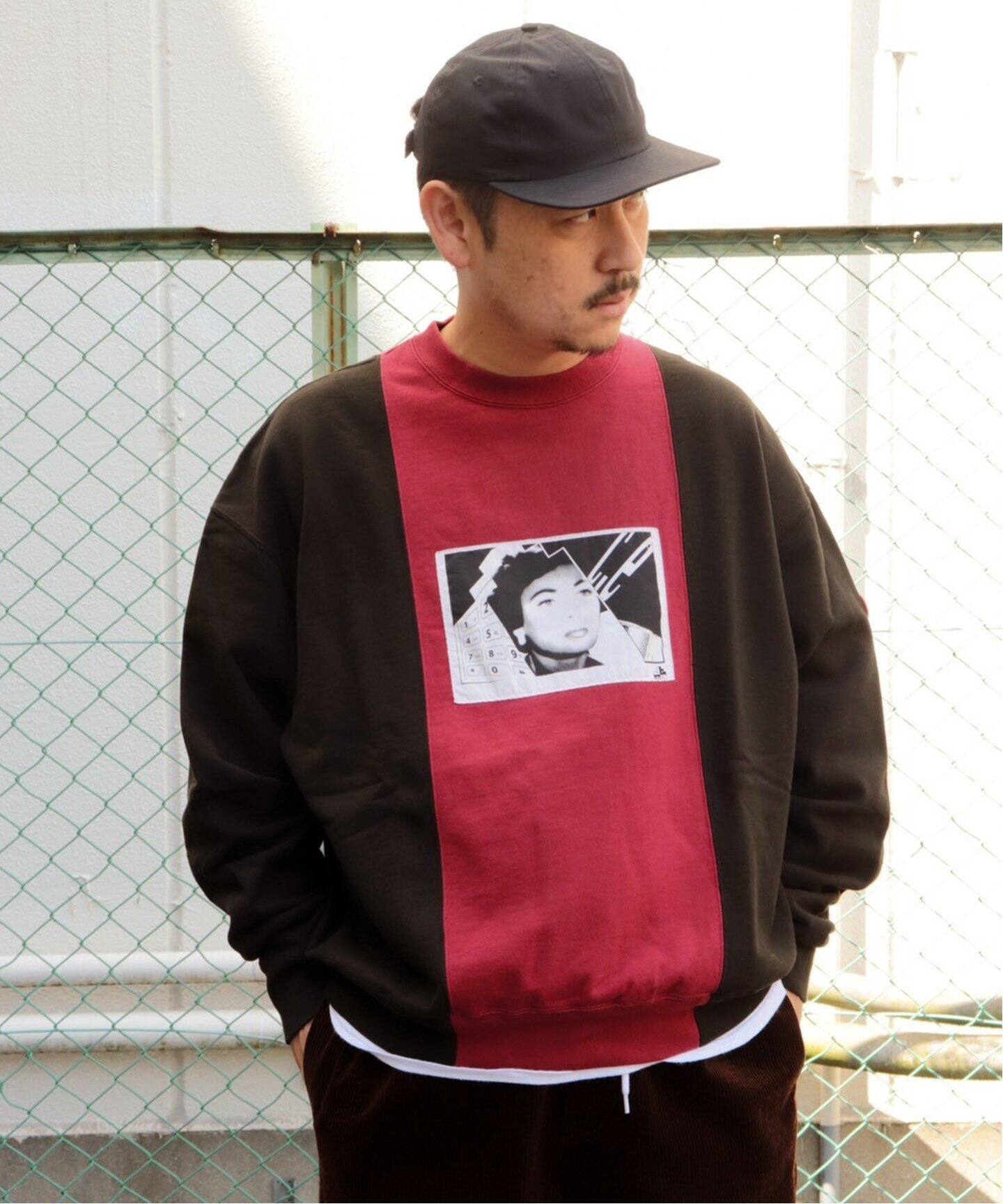 C.E / シーイー】cavempt PANELED TWO TONE CREW NECK（スウェット 