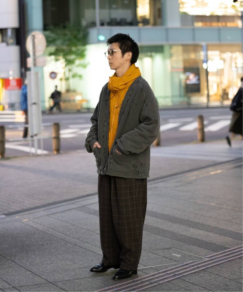 ANCELLM / アンセルム】別注 DAMAGE SWEAT CARDIGAN（スウェット 