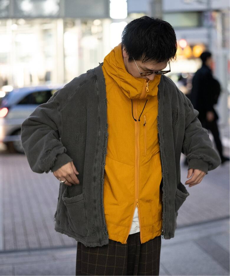 ANCELLM / アンセルム】別注 DAMAGE SWEAT CARDIGAN（スウェット 