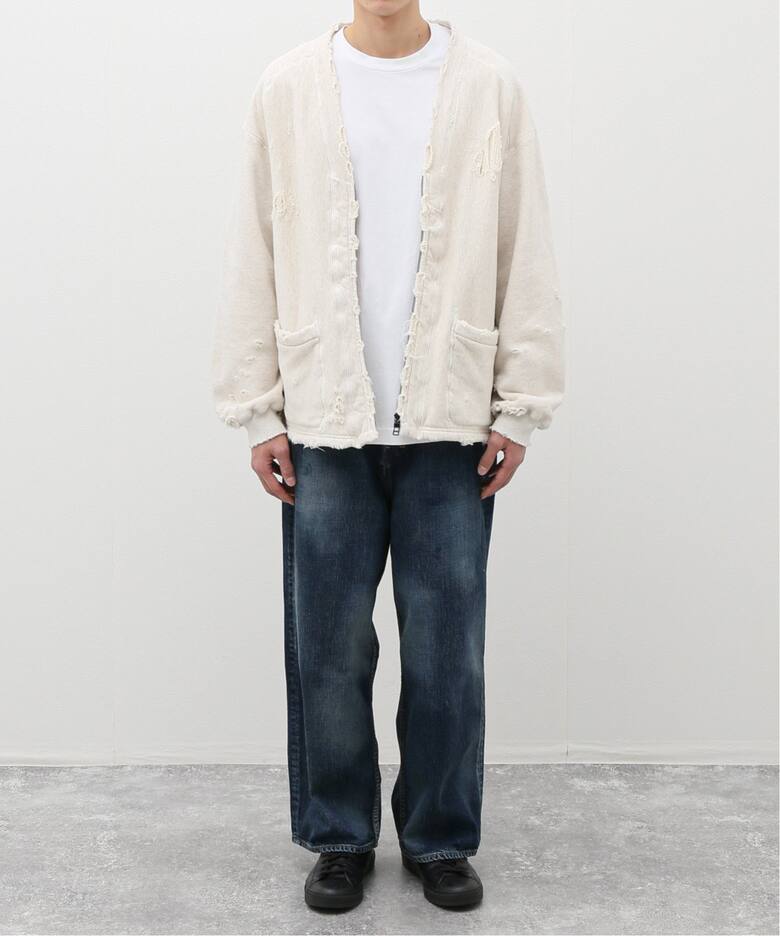 ANCELLM / アンセルム】別注 DAMAGE SWEAT CARDIGAN（スウェット 