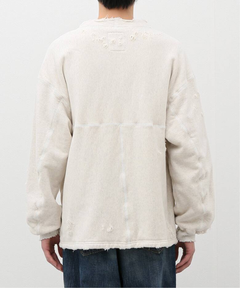 ANCELLM / アンセルム】別注 DAMAGE SWEAT CARDIGAN（スウェット 