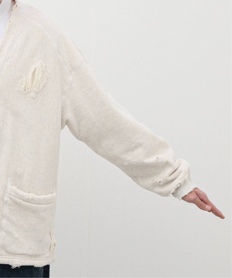 ANCELLM / アンセルム】別注 DAMAGE SWEAT CARDIGAN（スウェット 