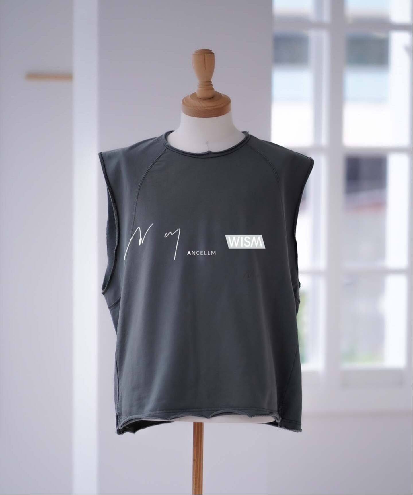 ANCELLM / アンセルム】WISM 別注 SLEEVELESS AGING T-SHIRT（Tシャツ 