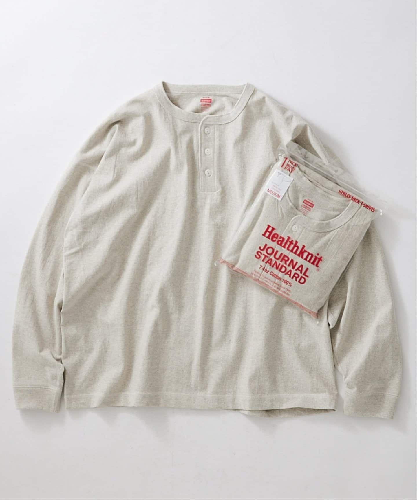 Healthknit × JOURNAL STANDARD / 別注 ヘンリーネック L/S T