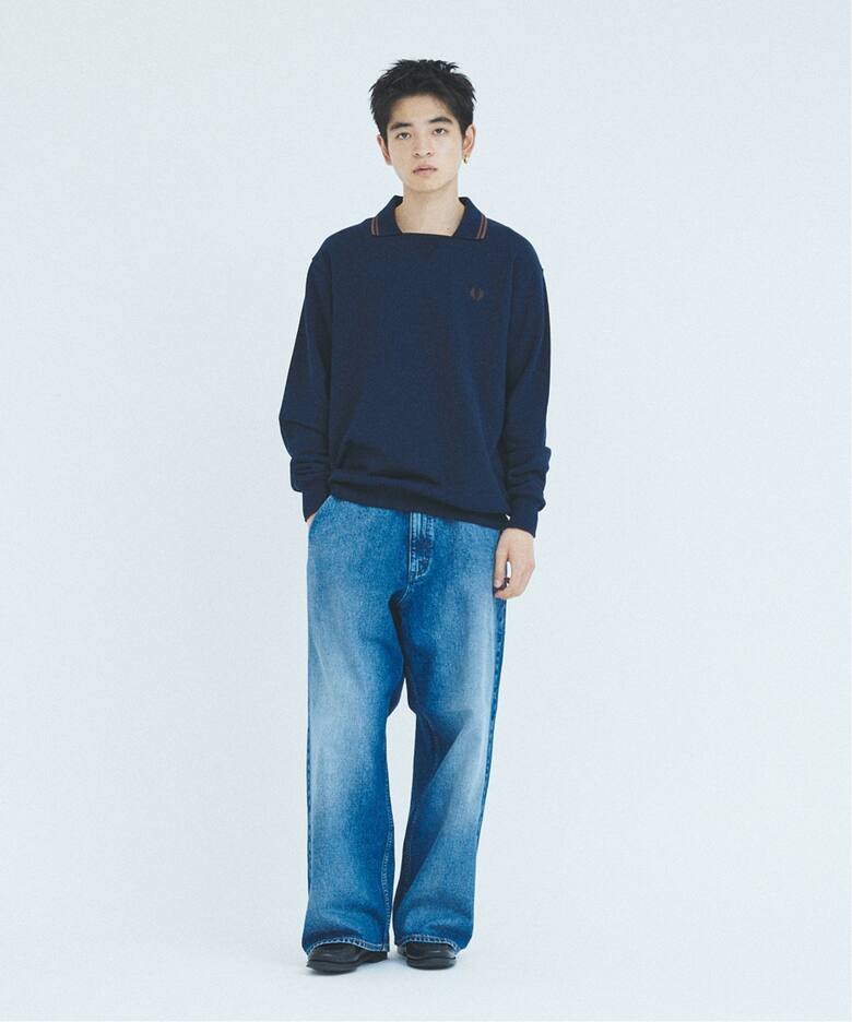 WEB限定 FRED PERRY for JOURNAL STANDARD Football Sweatshirt 