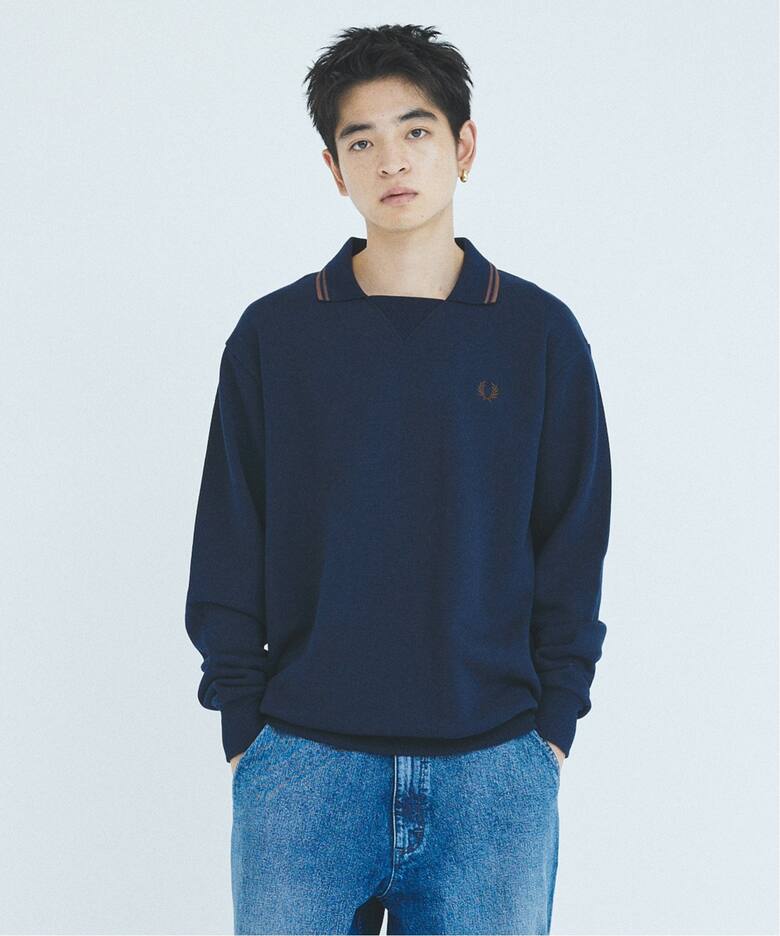 WEB限定 FRED PERRY for JOURNAL STANDARD Football Sweatshirt 
